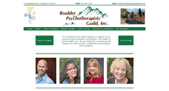 Desktop Screenshot of boulderpsychotherapistsguild.com